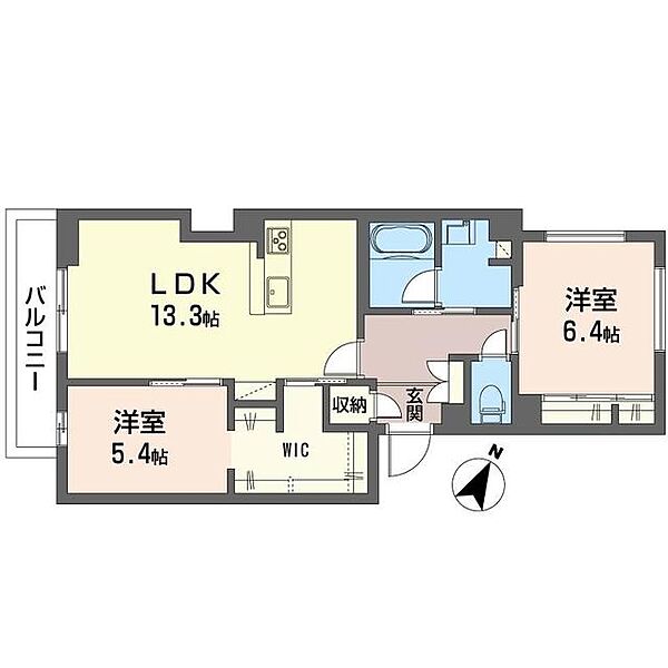 シャロンII 00301｜埼玉県さいたま市西区大字指扇(賃貸マンション2LDK・3階・65.08㎡)の写真 その2