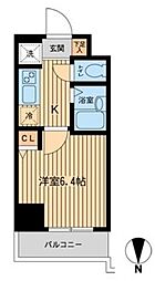 ドゥーエ浦安2 1Kの間取図画像