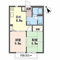 ディアス若葉　Ａ 103 ｜ 福島県郡山市富田町字稲川原56-3（賃貸アパート2DK・1階・41.20㎡） その2