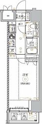 GENOVIA南千住IXskygarden 1Kの間取図画像