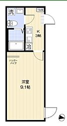 Aven 京成小岩 1Kの間取図画像