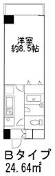 ヒューリックレジデンス参宮橋 1Kの間取図画像