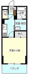 K&Aビル 1Kの間取図画像