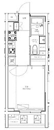 ジェノヴィア学芸大学 1Kの間取図画像