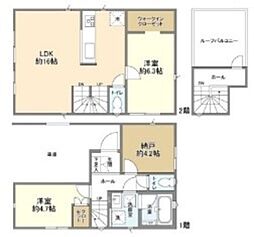 Kolet下板橋 1階2SLDKの間取り