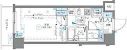 フェニックス池袋弐番館 6階1Kの間取り