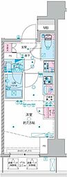 三郷市三郷1丁目マンション ワンルームの間取図画像