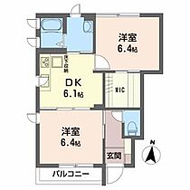 パラドール 101 ｜ 岩手県盛岡市中屋敷町1-9（賃貸アパート2DK・1階・46.60㎡） その2