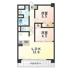 間取図画像 2LDK