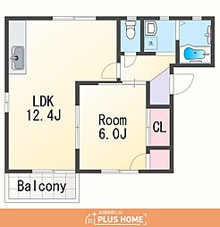 フォーレス有本 1LDKの間取図画像