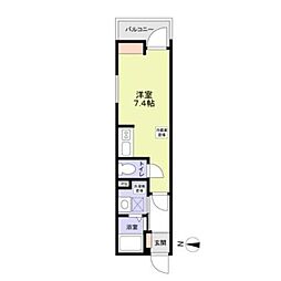 Ｆｉｋａ　大宮日進 3階ワンルームの間取り