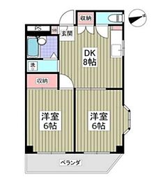 間取図画像 2DK