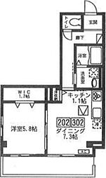 ビューノ 1LDKの間取図画像
