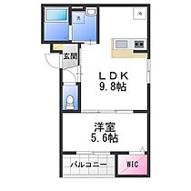 Raffine貝塚  ｜ 大阪府貝塚市北町（賃貸アパート1LDK・3階・35.98㎡） その2