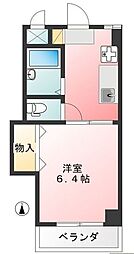 エクセレンス秋山 1DKの間取図画像