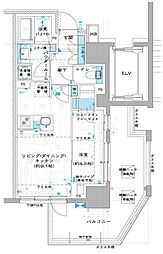 オーパスレジデンス中板橋 1LDKの間取図画像