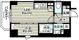レガシア御茶ノ水 1LDKの間取図画像