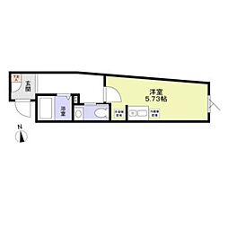 Ｍｏｎｏｌｏｇｕｅ 3階ワンルームの間取り