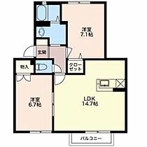 サンミッシエルユウ 0202 ｜ 新潟県新潟市江南区茜ケ丘9-15（賃貸アパート2LDK・2階・60.72㎡） その2