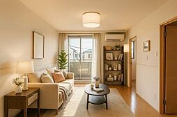 フルールRARA 2階1LDKのリビング/ダイニング