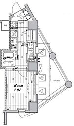 間取図画像 1K