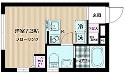 コローナ赤羽 ワンルームの間取図画像