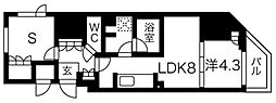 SEASONFLATS上野御徒町 1LDKの間取図画像