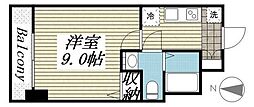 LUXURYアパートメント品川シーサイド 1Kの間取図画像