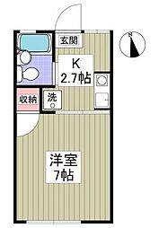 ラドミール 1Kの間取図画像