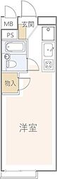 アーク雪ケ谷 ワンルームの間取図画像