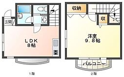 コージーハウス関根 1LDKの間取図画像