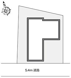 レオパレス琥珀館 1Kの間取図画像