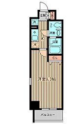 JR南武線 谷保駅 徒歩4分の賃貸マンション 7階1Kの間取り