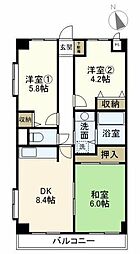 メゾン・ド・フレール 3DKの間取図画像
