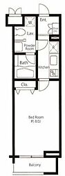 PRIMEURBAN中目黒 1Kの間取図画像