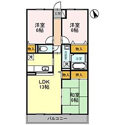 間取図画像 3LDK