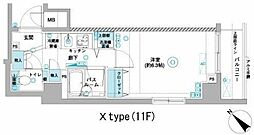 フェニックス横濱関内BAYGAIA 1Kの間取図画像