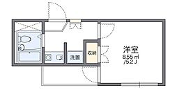 レオパレスM・上石神井 1Kの間取図画像