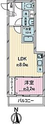 TEA TERRACE TOKOROZAWA 1LDKの間取図画像
