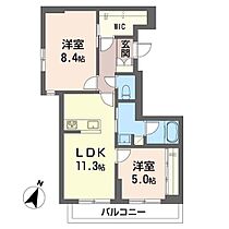 グリーンセントシャーメゾン 00202 ｜ 埼玉県鴻巣市本町１丁目2850-10、2851番1、12（賃貸マンション2LDK・2階・60.58㎡） その2