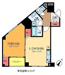 グランドトゥルース東向島 1LDKの間取図画像