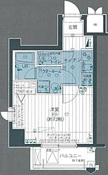 アプレシティ豊島園 5階1Kの間取り