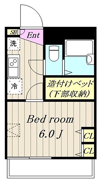 神奈川県大和市西鶴間７丁目(賃貸アパート1K・1階・19.87㎡)の写真 その2