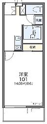 レオネクストカーサ川口飯塚 1Kの間取図画像