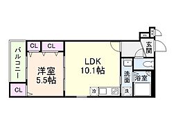 リアン富木 3階/-