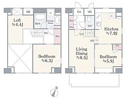 Lo.houseStyle 2LDKの間取図画像