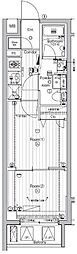 PREMIUMCUBE東高円寺 2Kの間取図画像
