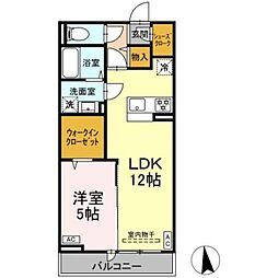 グラナーデ東葛西 1LDKの間取図画像