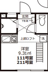 iDeal戸越銀座 ワンルームの間取図画像