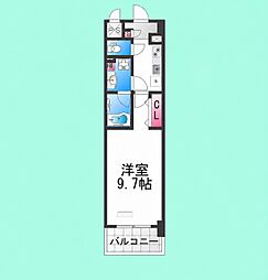 スペチアーレ堺 1Kの間取図画像